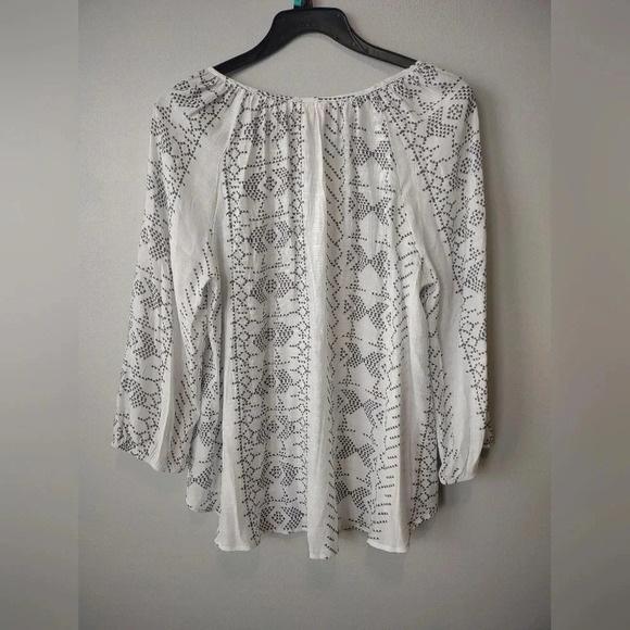 Como Blu Artsy Print Beachy Tunic Size Large Casual Summer Vacation - Picture 2 of 6